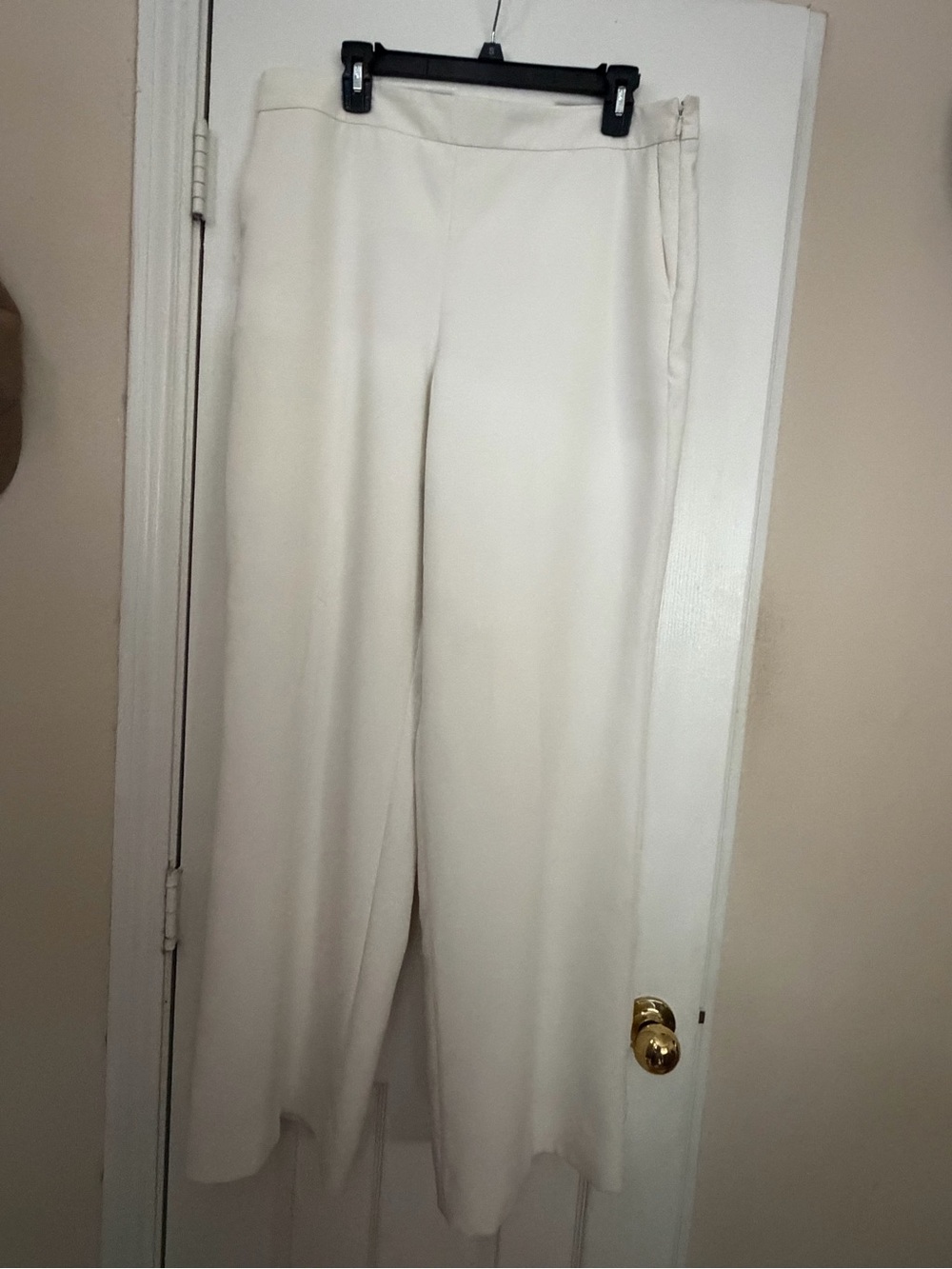 Women's Le Chateau White Wide-Leg Dress Pants
